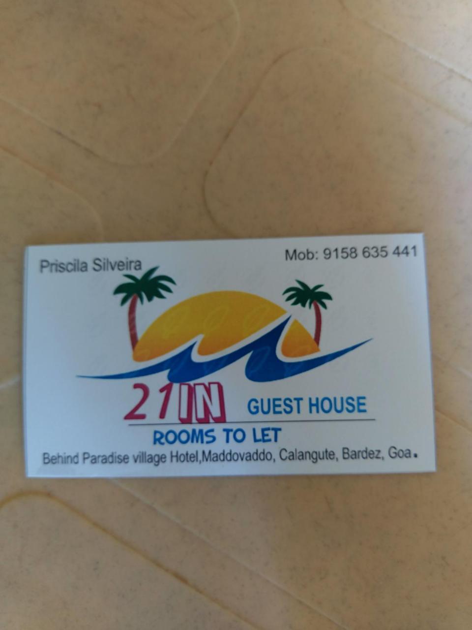21In Guest House Calangute Bagian luar foto